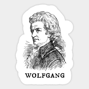 Wolfgang Amadeus Mozart Sticker